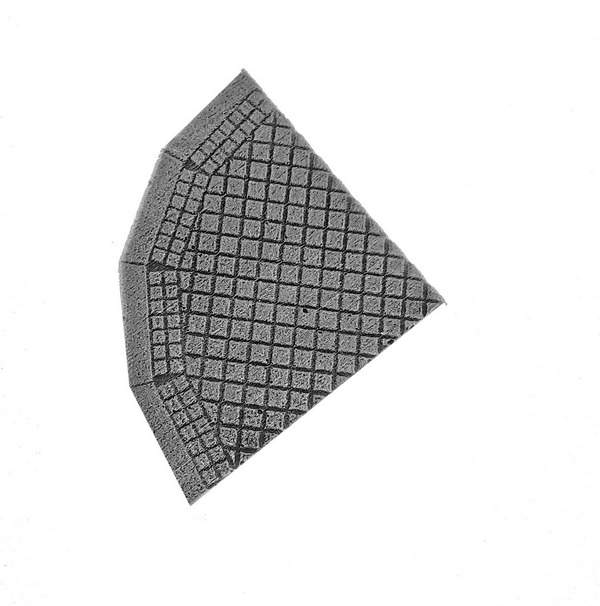 Sidewalk corner, square tiles, 28mm, 1:56 scale