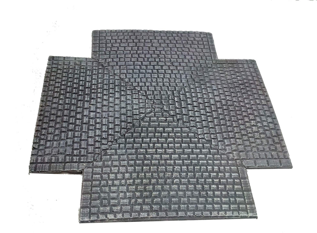 Cobblestone road – crossroad section, 28mm 1:56 scale