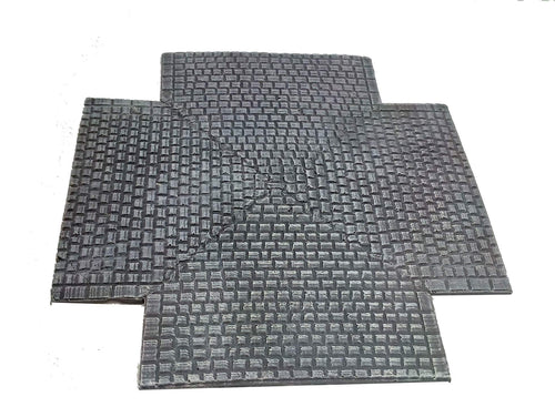 Cobblestone road – crossroad section, 28mm 1:56 scale