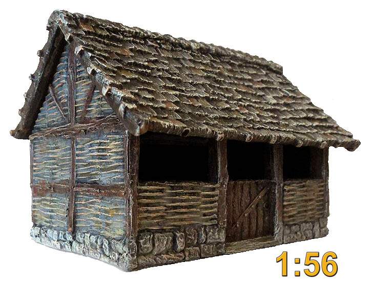 Medieval stable 1:56 (28mm)