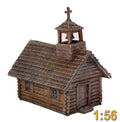 French Indian War Log Church 1:56 (28mm)