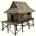 Vietnam House with Bamboo Reed Walls 1:56 (28mm)