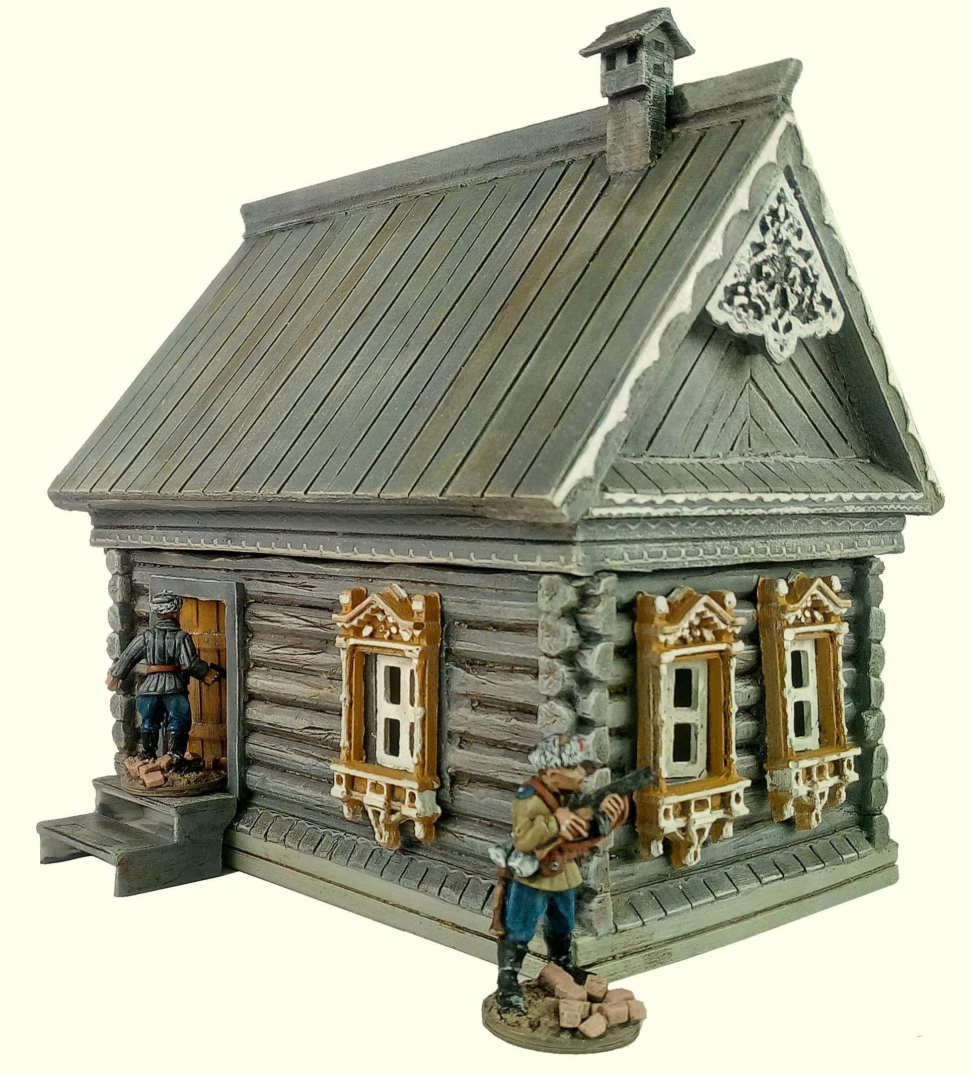 Russian log house 1:56 (28mm)