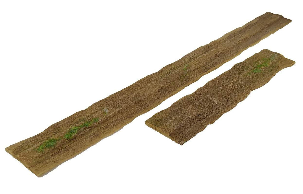 Dirt road – straight section large, 15mm 1:100 scale
