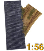 Cobblestone/dirt road transition section  28mm 1:56 scale