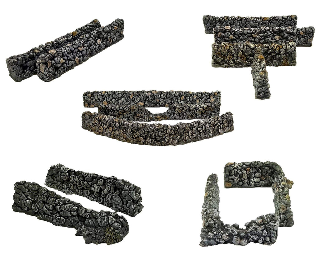 Stone walls set, 28mm 1:56 scale