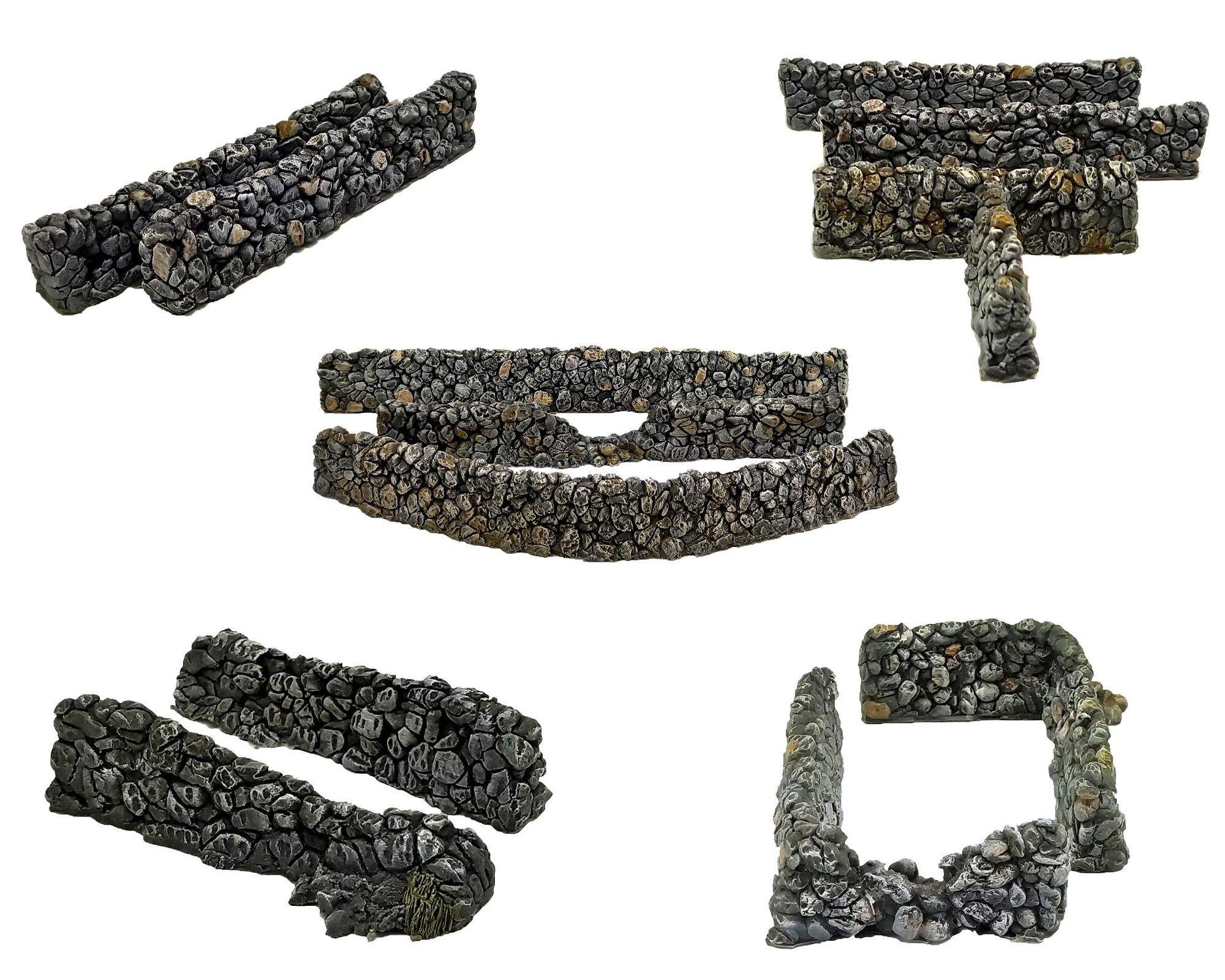 Stone walls set, 28mm 1:56 scale