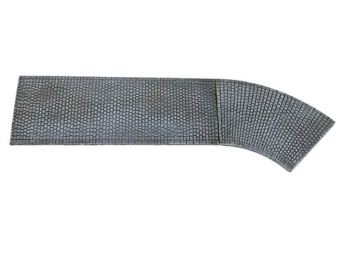 Cobblestone road – bent section, 20mm 1:72 scale