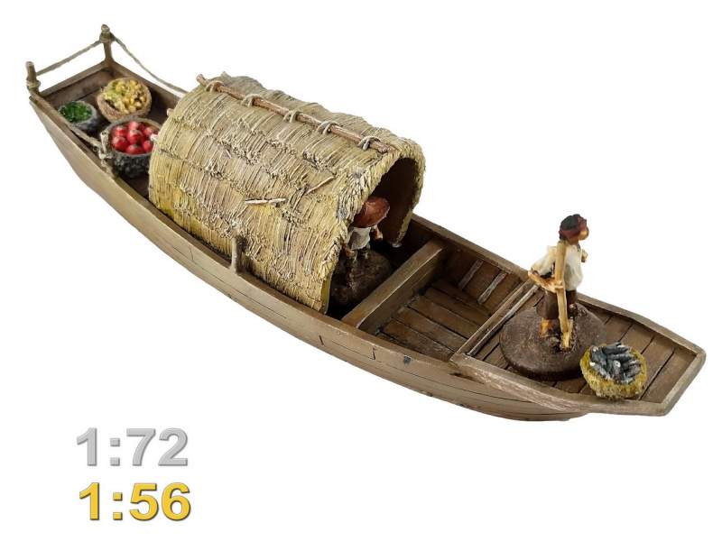 Asian fishing boat 1:56 (28mm)