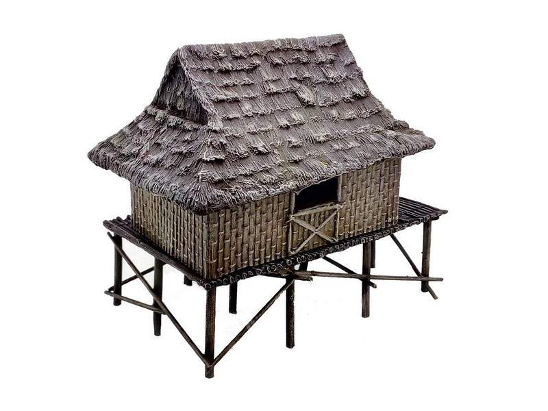 Vietnam House with Bamboo Reed Walls 1:56 (28mm)