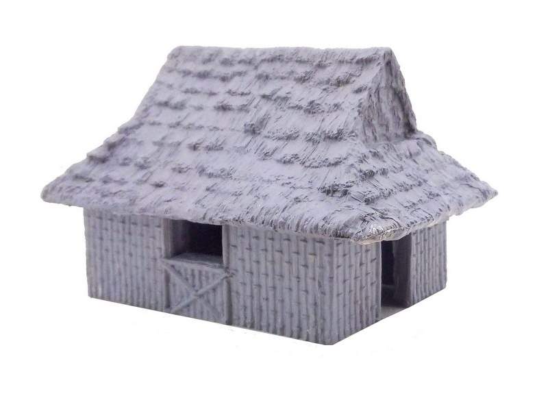 Vietnam House with Bamboo Reed Walls 1:56 (28mm)