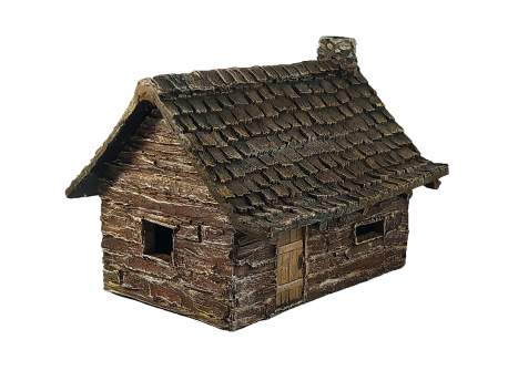 French Indian War Log Cabin (B) 1:56 (28mm)