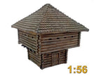 French Indian War Log Cabin (B) 1:56 (28mm)