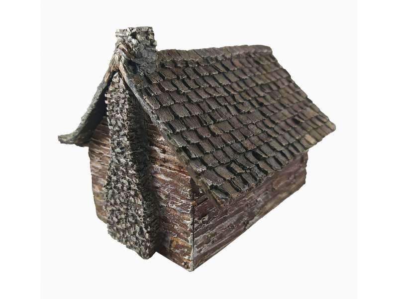 French Indian War Log Cabin (B) 1:56 (28mm)