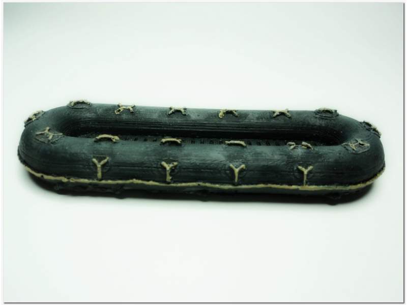 Second World War German Flossacke 34 Assault Pontoon Inflatable Boat 1:56 (28mm)