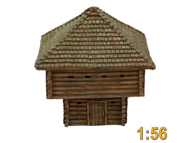 French Indian War Two Storey Log Blockhouse 1:56 (28mm)