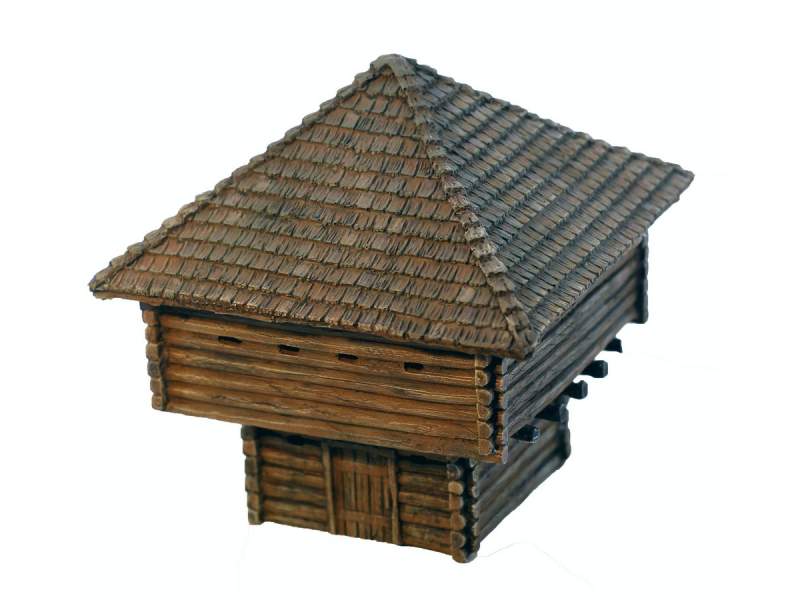 French Indian War Two Storey Log Blockhouse 1:56 (28mm)
