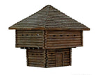 French Indian War Two Storey Log Blockhouse 1:56 (28mm)