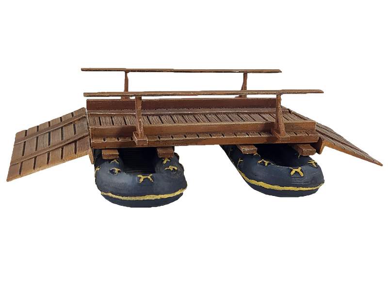 German Assault Pontoon and Inflatable Boats  set 1:56 (28mm)