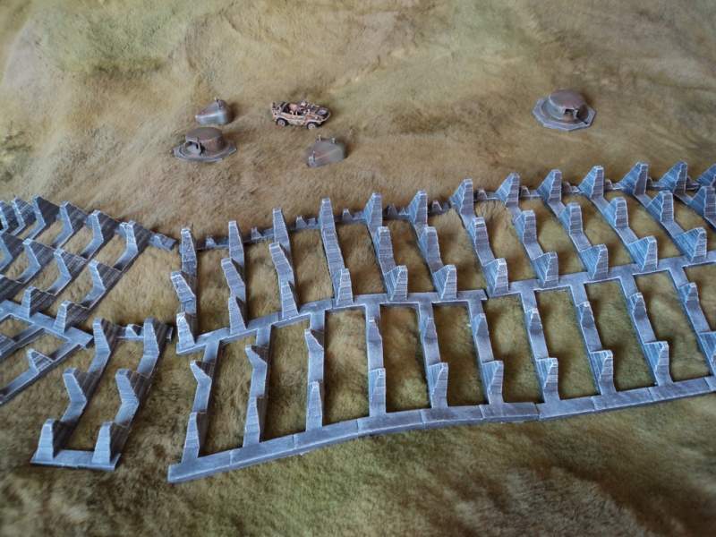 Höcker - West Wall Dragon's teeth 1:56 scale (28mm)