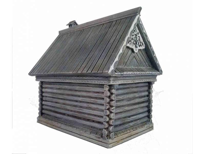 Russian log house 1:56 (28mm)