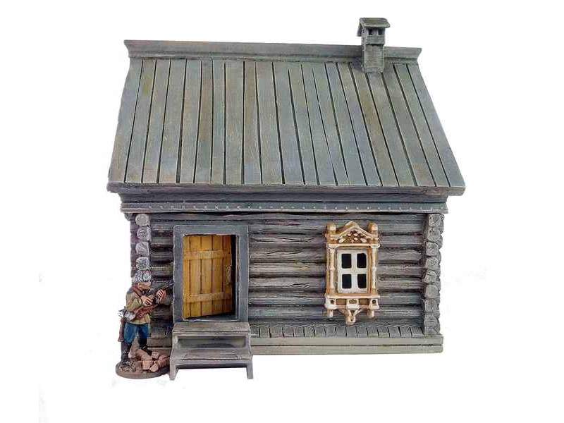 Russian log house 1:56 (28mm)