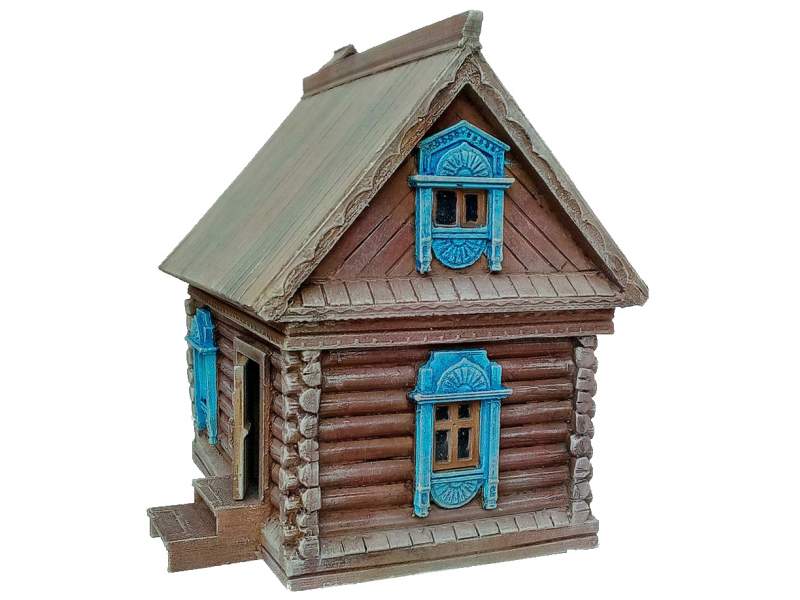 Russian traditional house 1:56 (28mm)