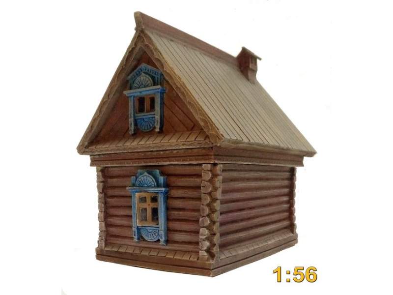 Russian traditional house 1:56 (28mm)