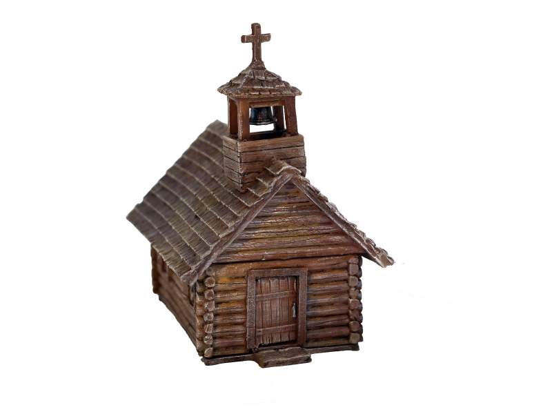 French Indian War Log Church 1:56 (28mm)