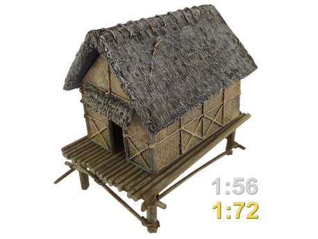 Pacific Thatched Hut 1:56 (28mm)