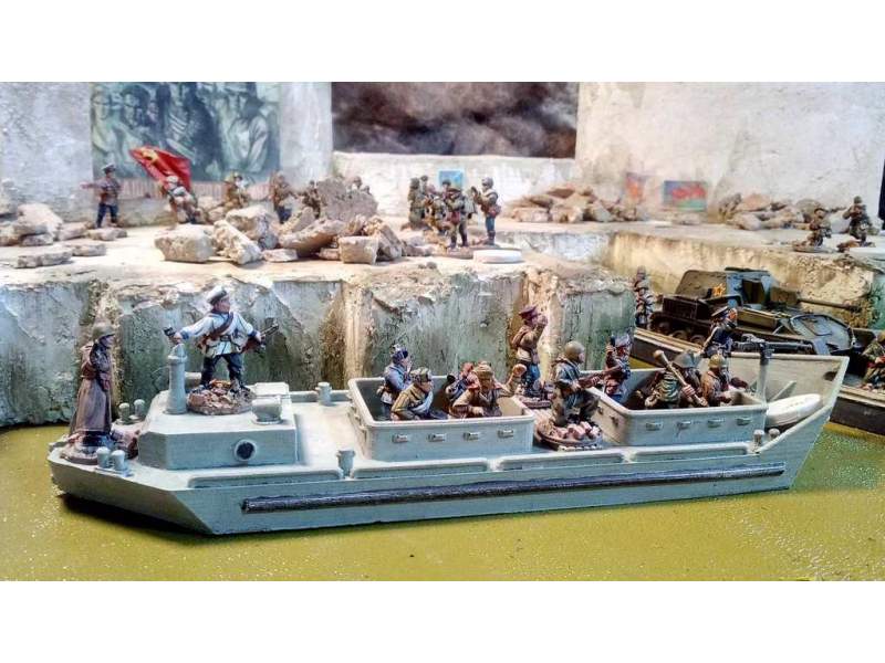 WWII Soviet Tender & landing craft 1:56 (28mm)