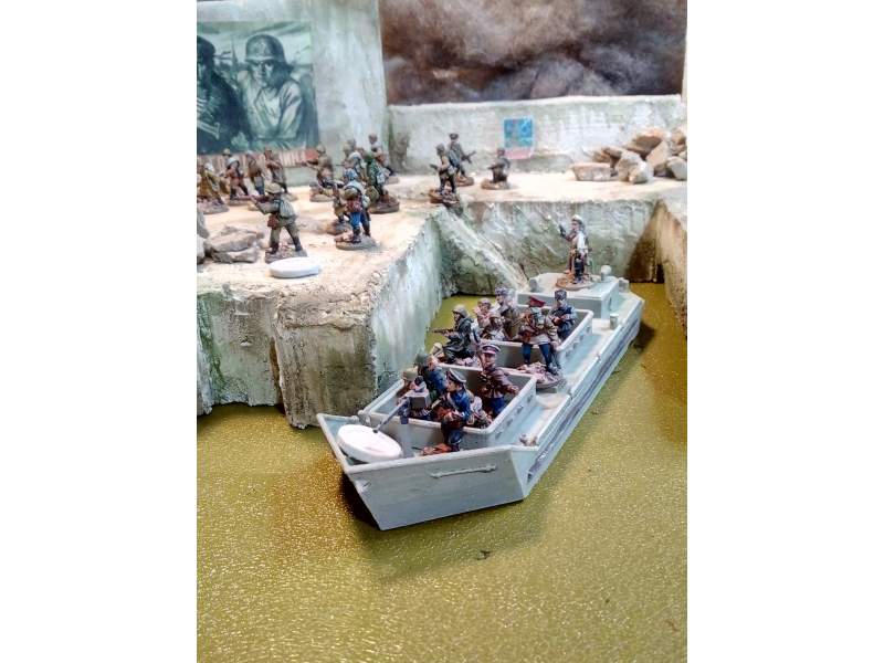 WWII Soviet Tender & landing craft 1:56 (28mm)