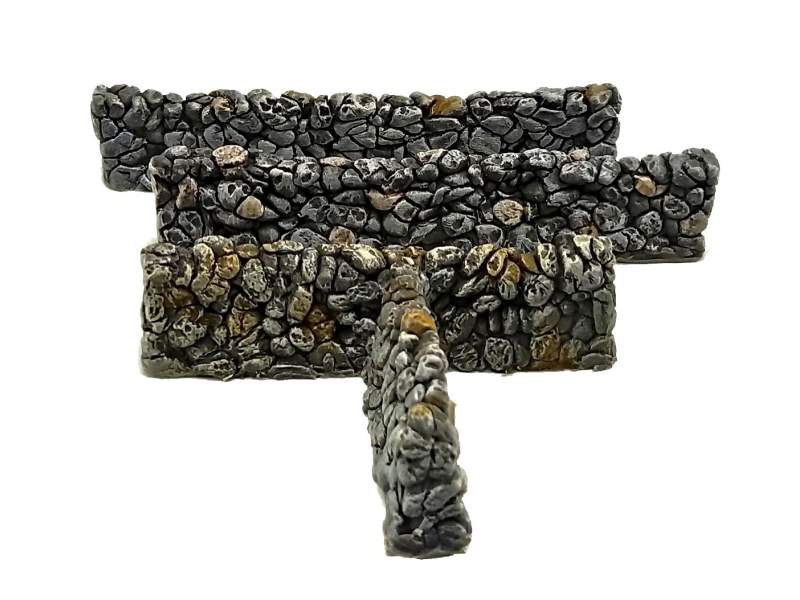 Stone walls set, 28mm 1:56 scale