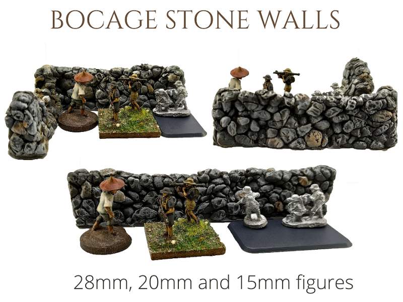 Stone walls set, 28mm 1:56 scale