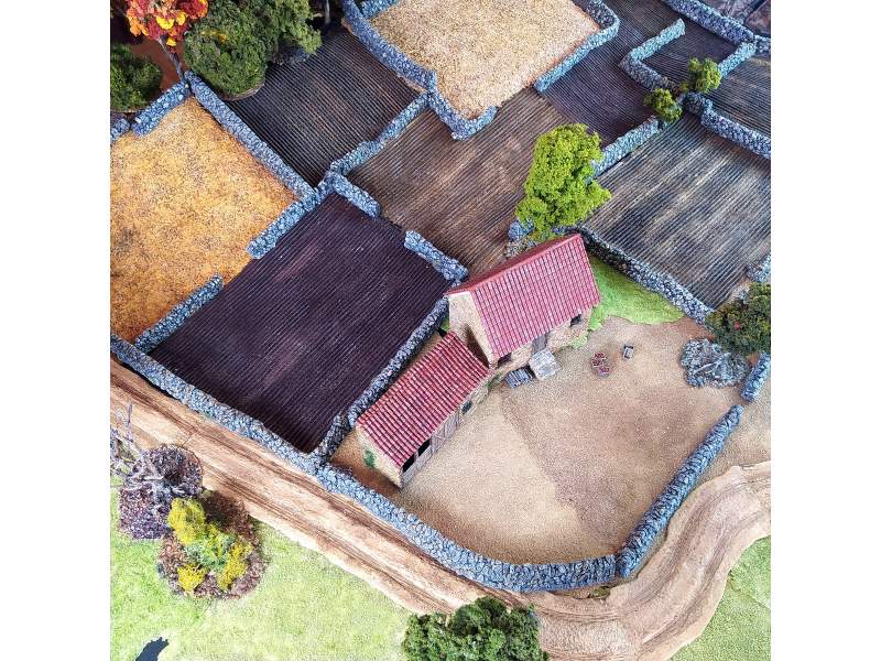 Stone walls set, 28mm 1:56 scale