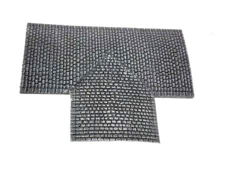 Cobblestone road – 3 way junction, 15mm 1:100 scale