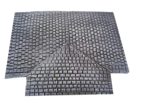 Cobblestone road – 3 way junction, 28mm 1:56 scale