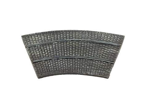 Cobblestone road – bent section, 15mm 1:100 scale