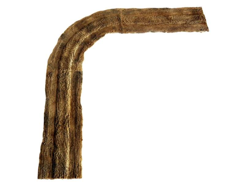 Dirt road – bent section , 15mm 1:100 scale