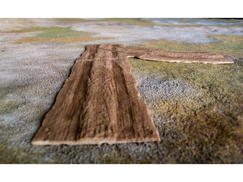Dirt road – straight section small, 28mm 1:56 scale