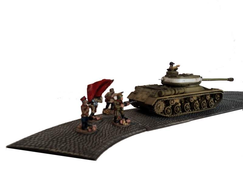 Cobblestone road – straight section  28mm 1:56 scale -small