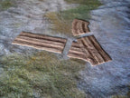 Dirt road – bent section , 28mm 1:56 scale
