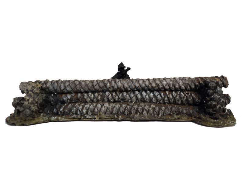Coconut-logs defense barricade, set of two 1:56 (28mm)