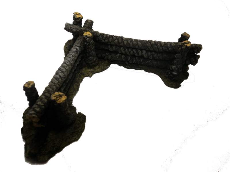 Coconut-logs defense barricade, set of two 1:56 (28mm)