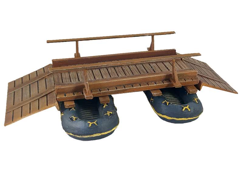 German Assault Pontoon and Inflatable Boats  set 1:56 (28mm)
