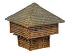 French Indian War Two Storey Log Blockhouse 1:56 (28mm)