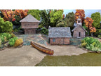 French Indian War Two Storey Log Blockhouse 1:56 (28mm)