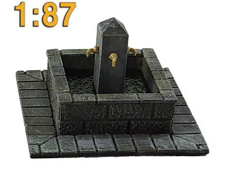 Fountain, HO scale (1/87)