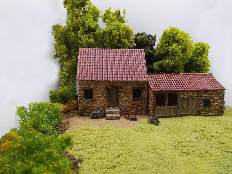 GRASSY modular terrain unit, 28mm 1:56 scale