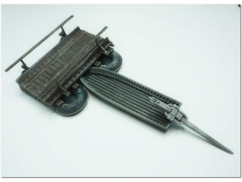 Second World War German Flossacke 34 Assault Pontoon Inflatable Boat 1:56 (28mm)